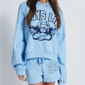 Boys lie dream tie baby blue set